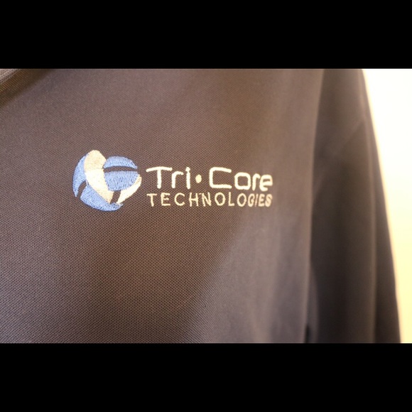 Nike Golf Dri-Fit Tri Core Collar button Top navy - Picture 4 of 6